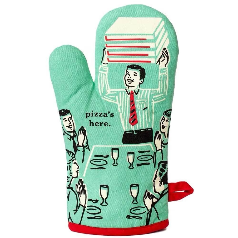 COPY - Blue Q - Pizza’s Here - Oven Mitt